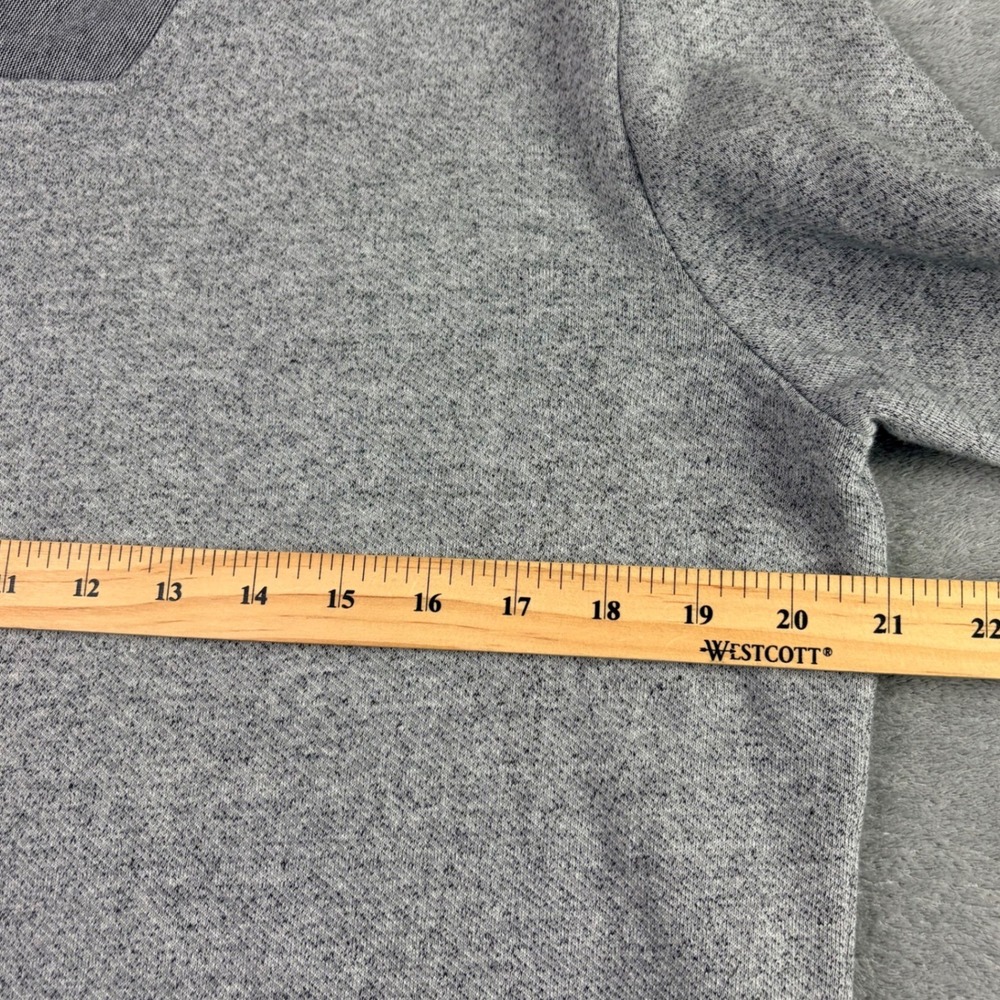 UNTUCKit Women Large‎ Grey Shawl Collar Sweater Cotton Button Pullover Heathered - Picture 7 of 11